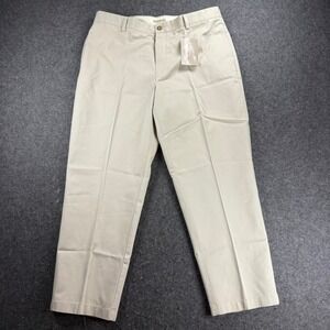LL Bean Nor'Easter Cotton Pants Mens Classic Fit 38x29 Beige New with Tags